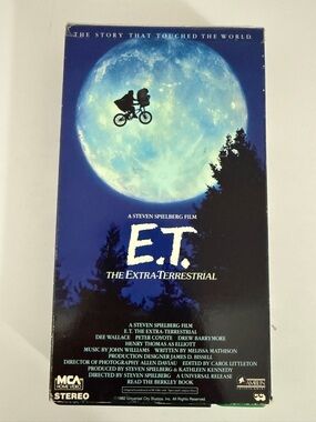 E.T. The Extra-Terrestrial VHS (1982) Steven Spielberg MCA Home Video Classic
